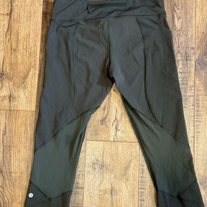 Lululemon Leggings Calf Height dark green